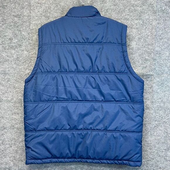 WEATHERPROOF VINTAGE Vest Men's XL Navy Blue Quilted Puffer Flannel Lined Zip Up - Picture 9 of 13
